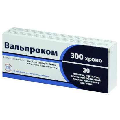 Світлина Вальпроком 300 Хроно таблетки №30